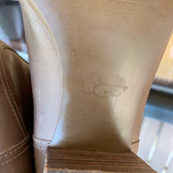 Ugg Bandara Leather Sahara Ankle Boots Size 11 - Picture 14 of 15